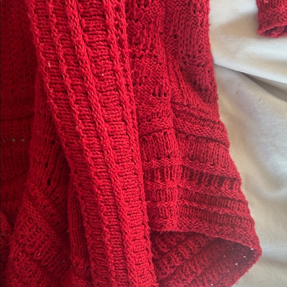 Style & Co. Women's Red Cardigan Sweater - Picture 11 of 16